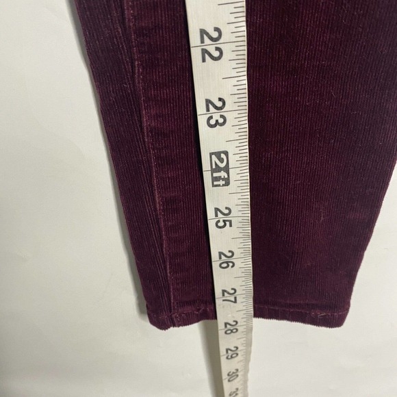 American Eagle Super Stretch Skinny Jeans Corduroy Sz 2 short Wine Purple - Picture 10 of 10